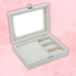 Joyero Organizador de Joyas Cofre para Anillos Aretes Pulseras